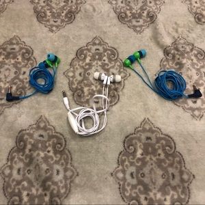 3 Pairs of Headphones